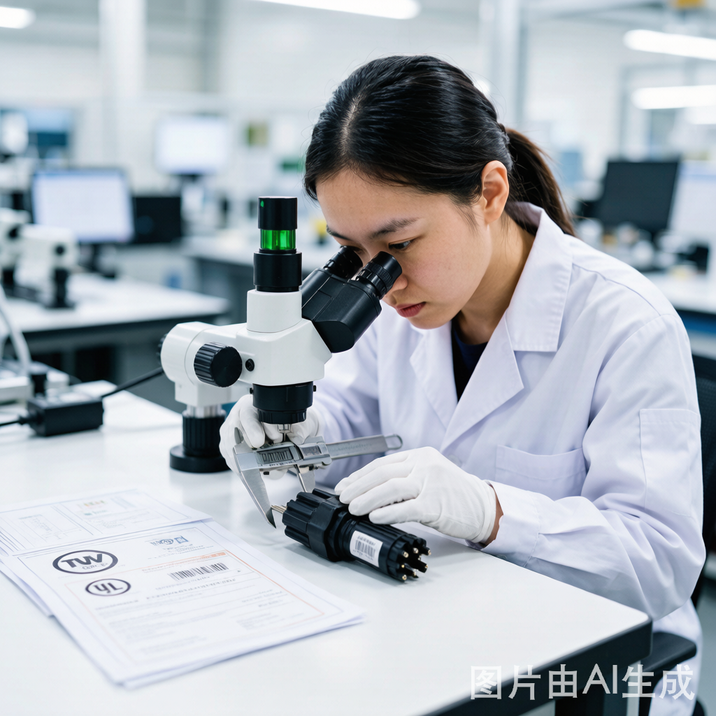Quality inspection of solar PV connectors with digital measurement equipment