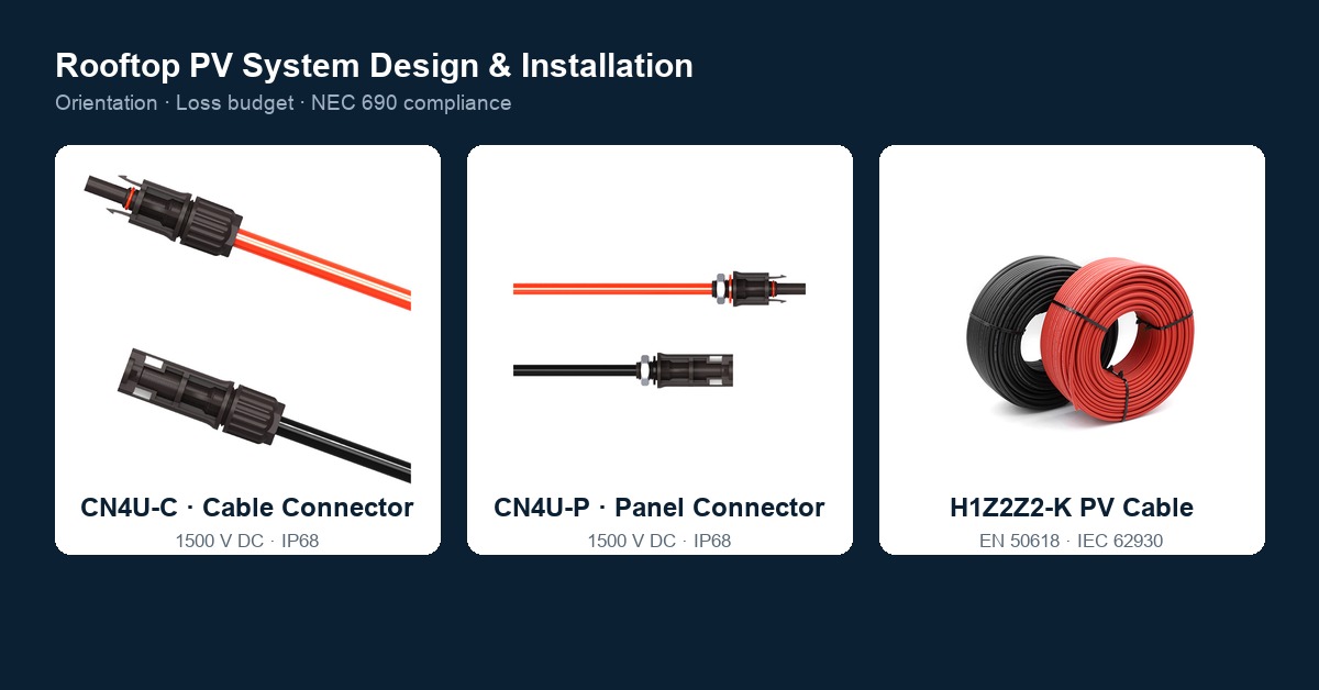 Rooftop PV System Design & Installation: Orientation, Loss Budget and NEC 690 Compliance
